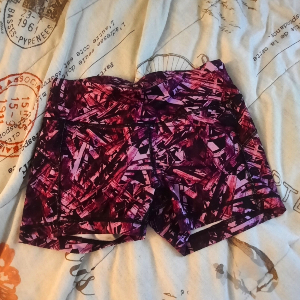 Tek Gear Women's Purple and Pink Athletic Shorts Size S, M